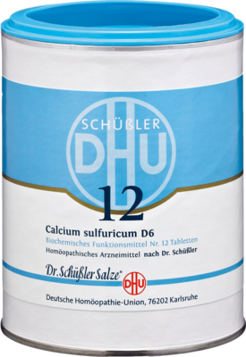 BIOCHEMIE DHU 12 Calcium sulfuricum D 6 Tabletten