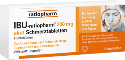 IBU-RATIOPHARM 200 mg akut Schmerztbl.Filmtabl.