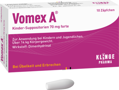 VOMEX A Kinder-Suppositorien 70 mg forte