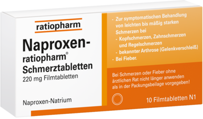 NAPROXEN-ratiopharm Schmerztabl. Filmtabletten