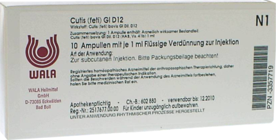 CUTIS feti GL D 12 Ampullen