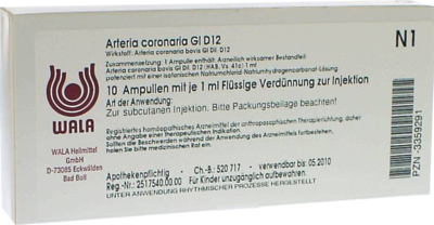 ARTERIA CORONARIA GL D 12 Ampullen