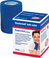 ELASTOMULL haft color 6 cmx4 m Fixierb.blau