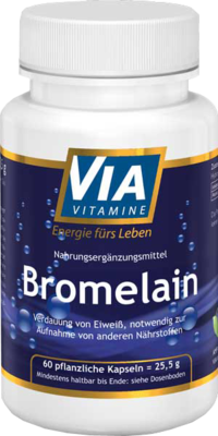 VIAVITAMINE Bromelain 1200 gdu/g Kapseln