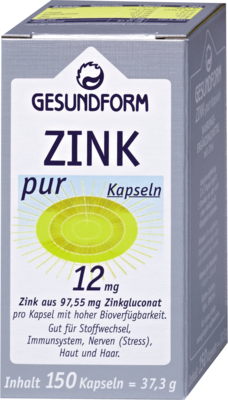 GESUNDFORM Zink Pur Kapseln