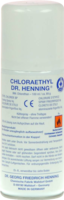 CHLORAETHYL Dr. Henning Spraydose