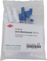 URIN BEINBEUTEL 500 ml Rückl.Sp.m.Abl.schräg