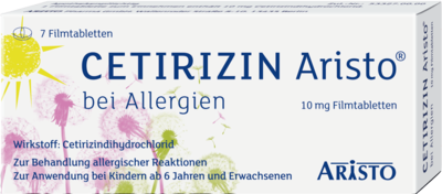 CETIRIZIN Aristo bei Allergien 10 mg Filmtabletten