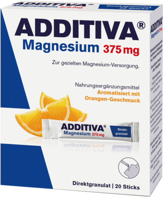 ADDITIVA Magnesium 375 mg Sticks Orange