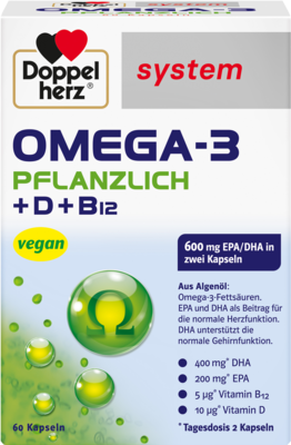 DOPPELHERZ Omega-3 pflanzlich system Kapseln