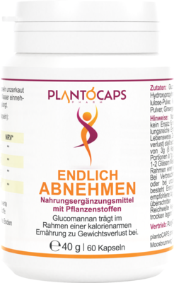 PLANTOCAPS Endlich Abnehmen Kapseln