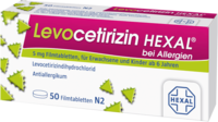 LEVOCETIRIZIN HEXAL bei Allergien 5 mg Filmtabl.