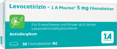 LEVOCETIRIZIN-1A Pharma 5 mg Filmtabletten