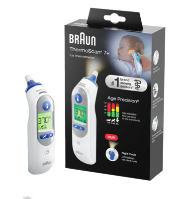 BRAUN THERMOSCAN 7+ Infrarot-Ohrthermometer