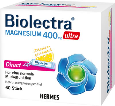 BIOLECTRA Magnesium 400 mg ultra Direct Zitrone