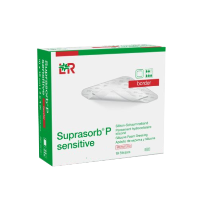 SUPRASORB P sensitive PU-Schaumv.border 5x5cm