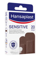 HANSAPLAST Sensitive Pflasterstrips hautton dark