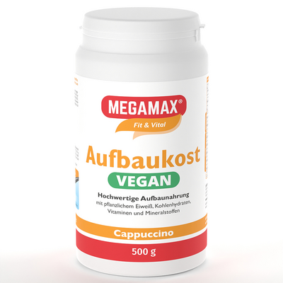 AUFBAUKOST vegan Cappuccino Megamax Pulver